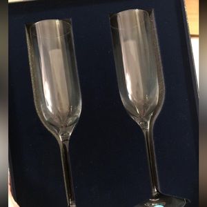 Set of 2 Tiffany Champagne flutes